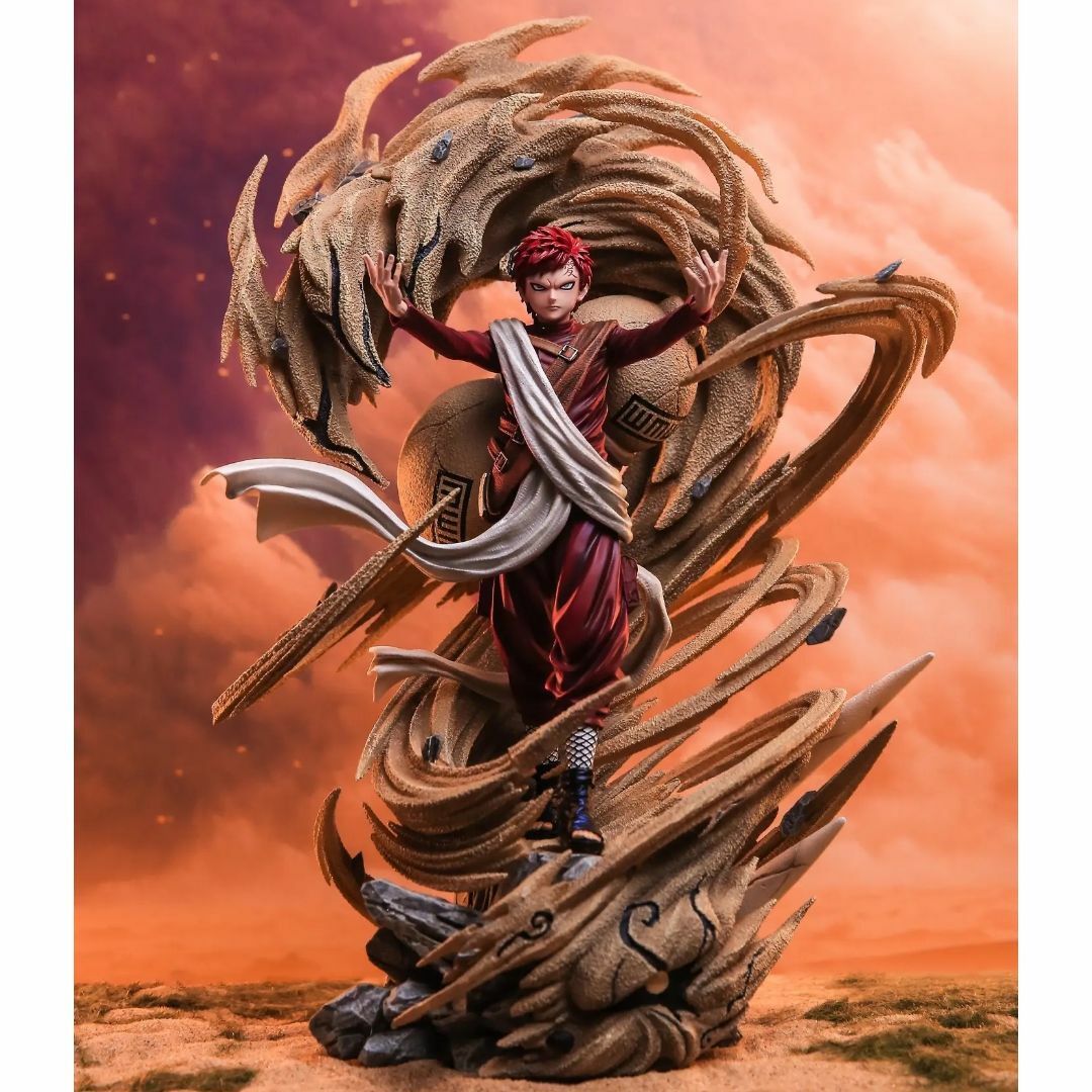 ナルト 疾風伝 我愛羅 があら ガレージキット フィギュア 塗装済み完成