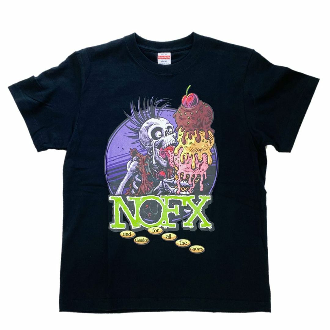 送無□新品未使用【NOFX】ファイナルツアービッグクリームTシャツ 黒の