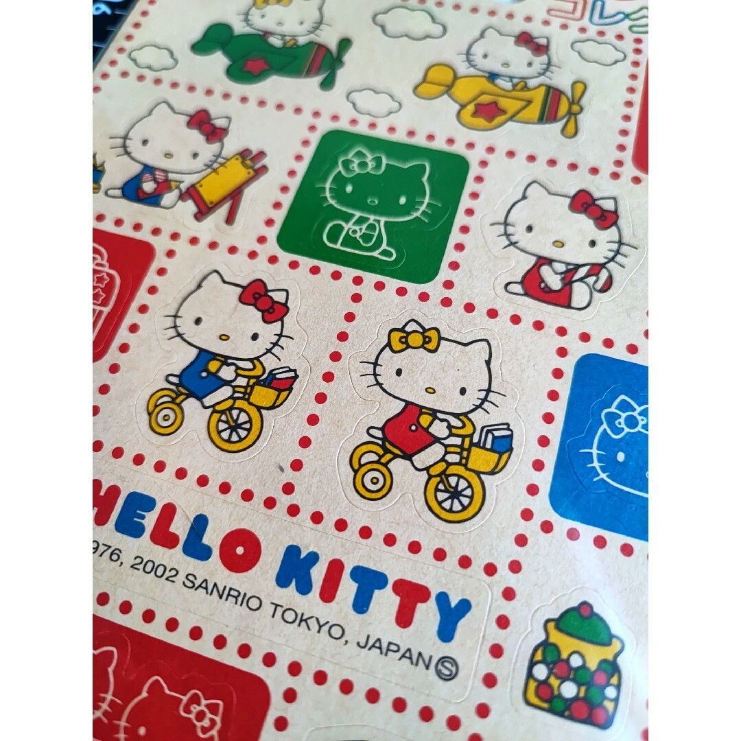 ハローキティ - ○△□【新品・未使用】昭和柄 キティちゃんシールの