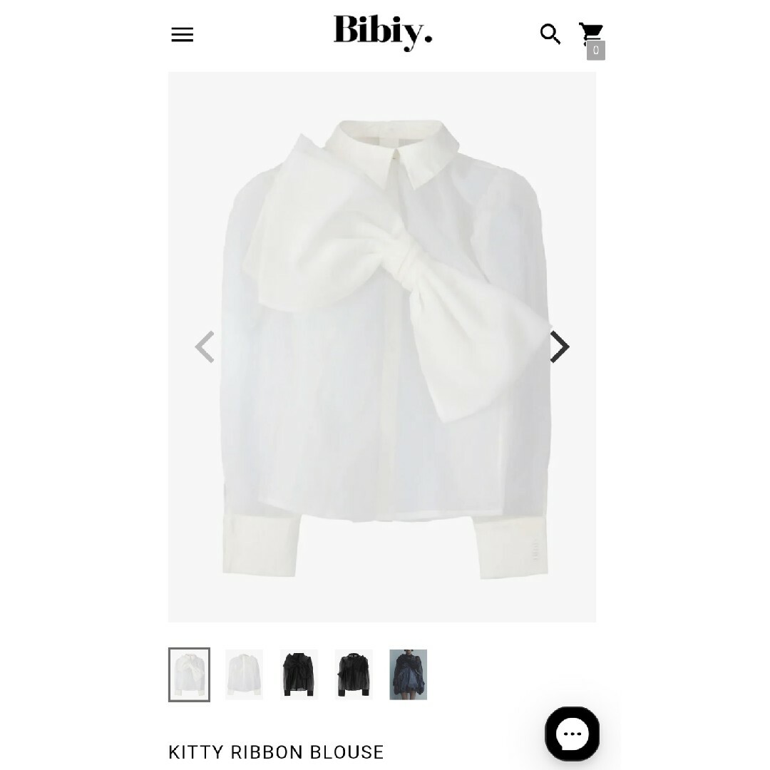 Bibiy.store KITTY RIBBON BLOUSEの通販 by yu's shop｜ラクマ