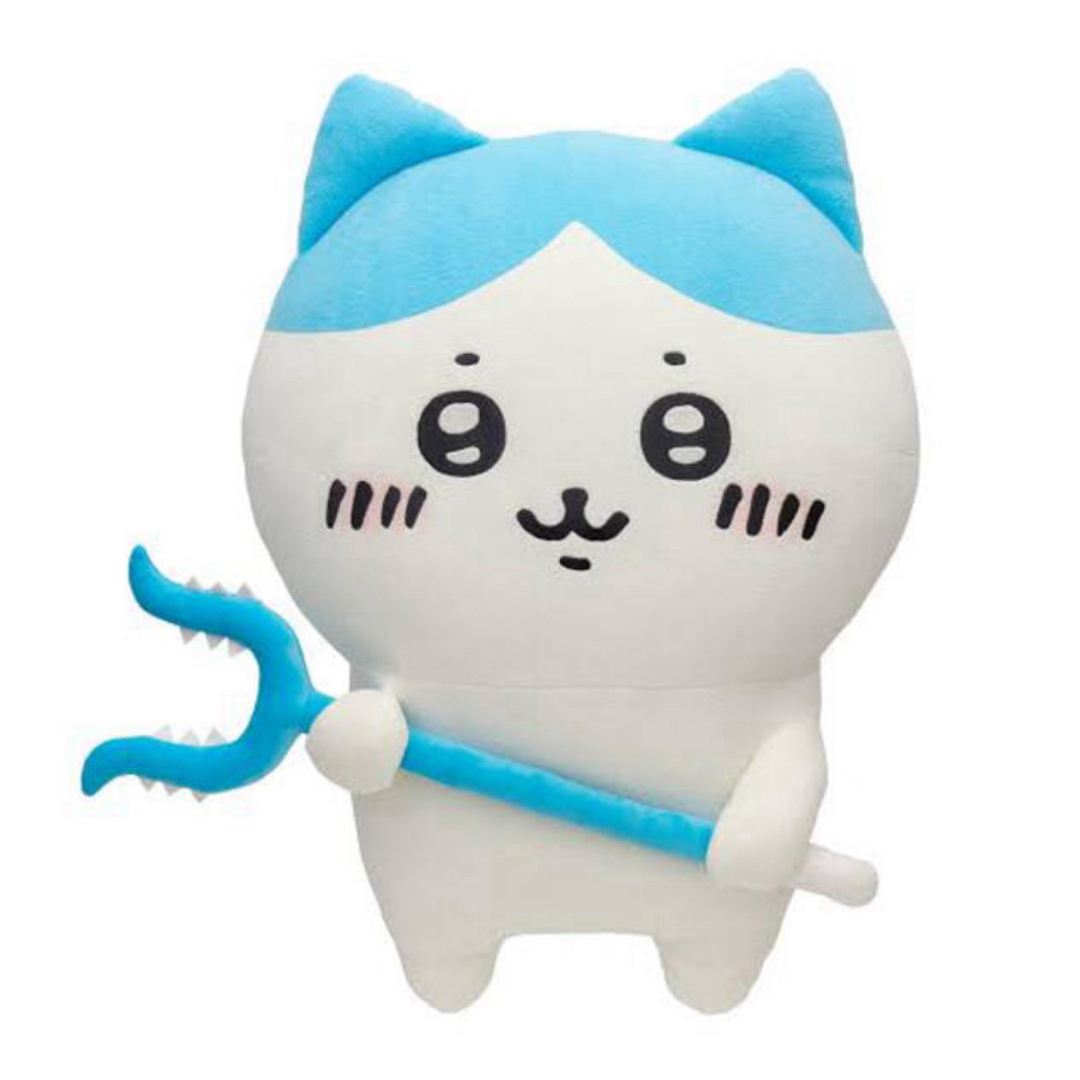 ちいかわ - ちいかわ 討伐棒をもった特大ぬいぐるみ ちいかわ ハチワレ