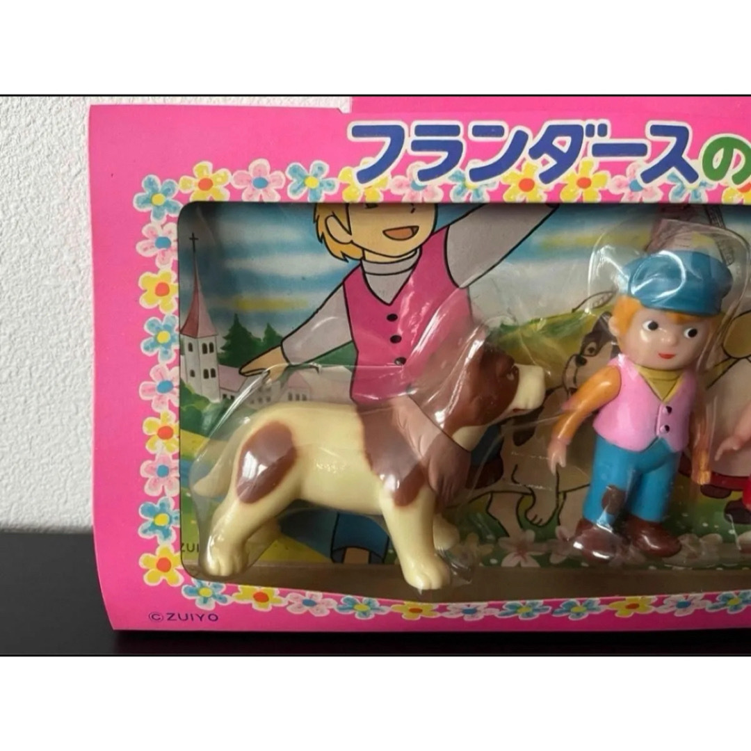 美品 未開封 タケミ製 フランダースの犬 ソフビ フィギュア セットの