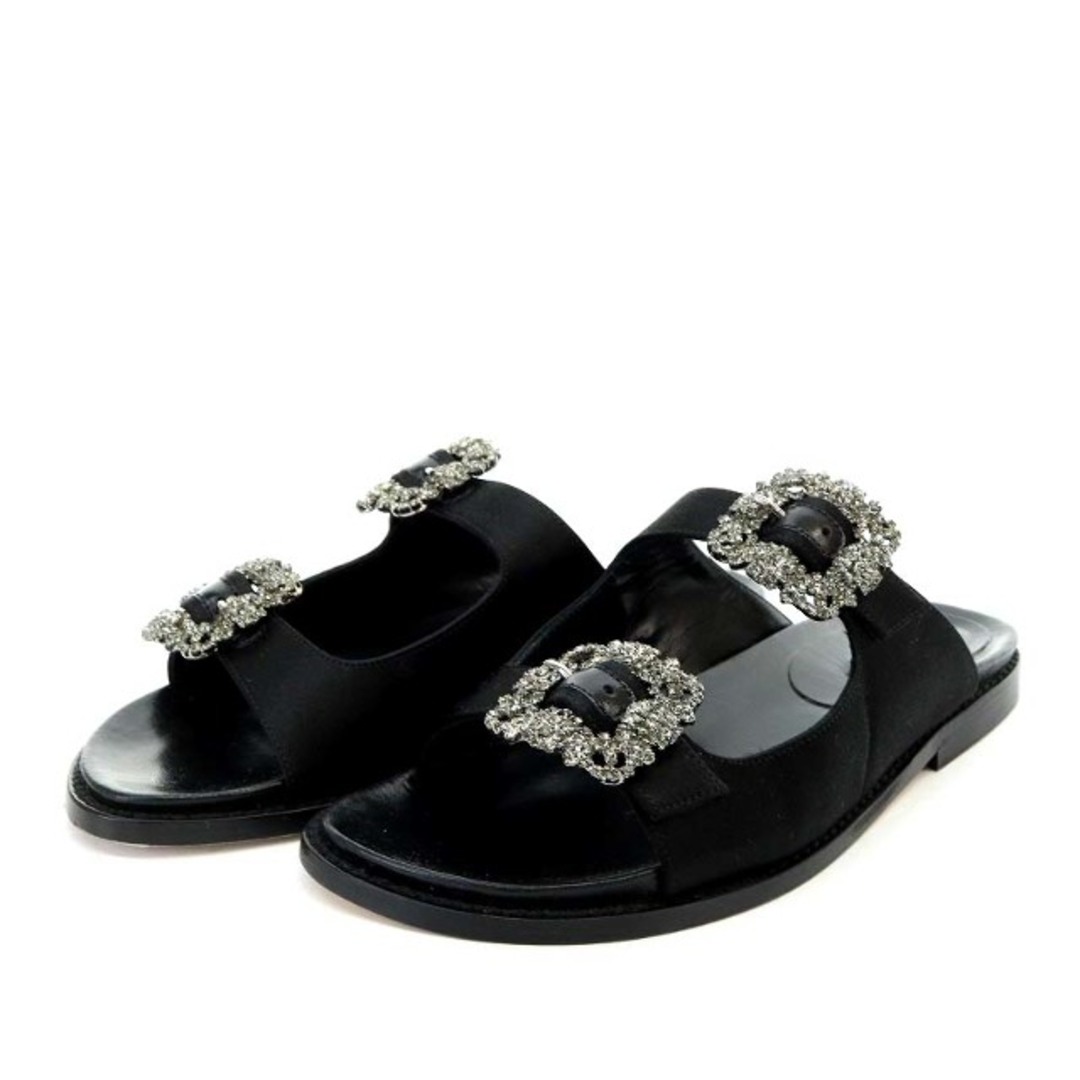 MANOLO BLAHNIK - マノロブラニク ハンギシ サンダル フラット サテン