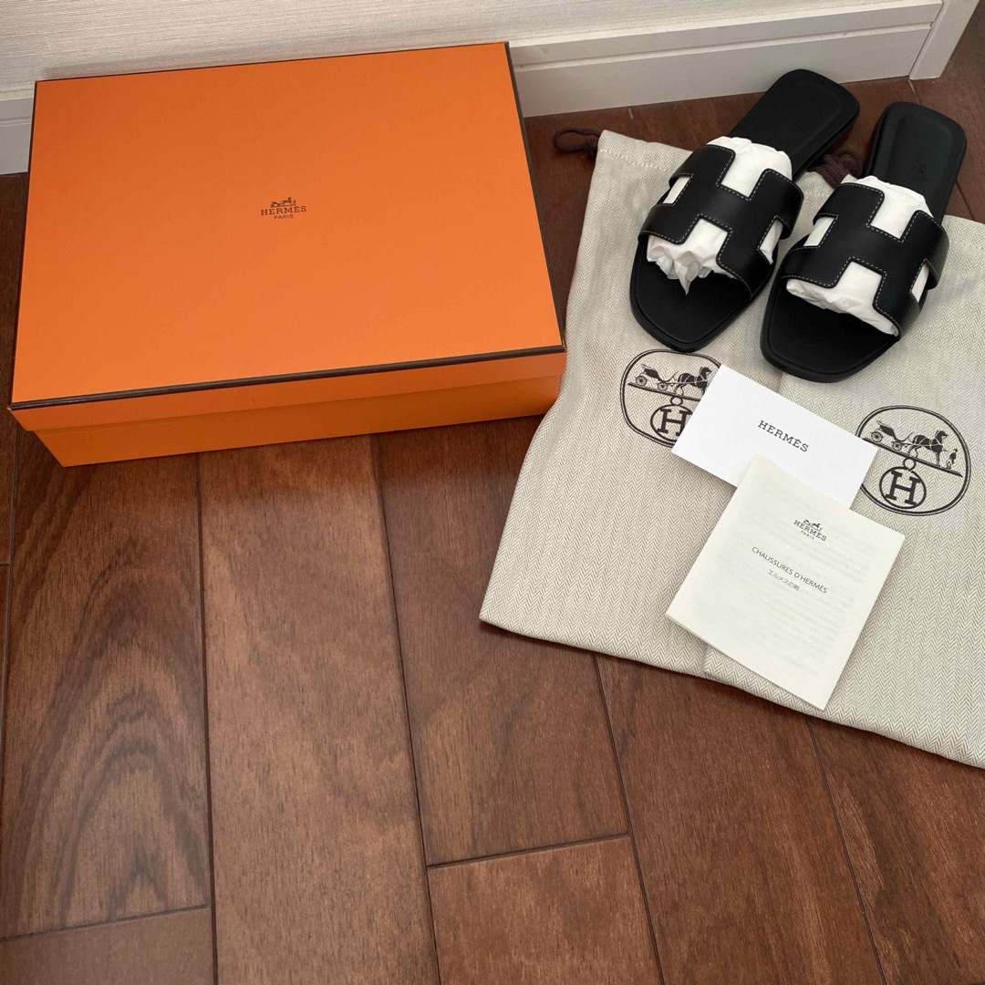 HERMES - 未使用☆HERMES エルメス オラン ブラック 37の通販 by yrkn