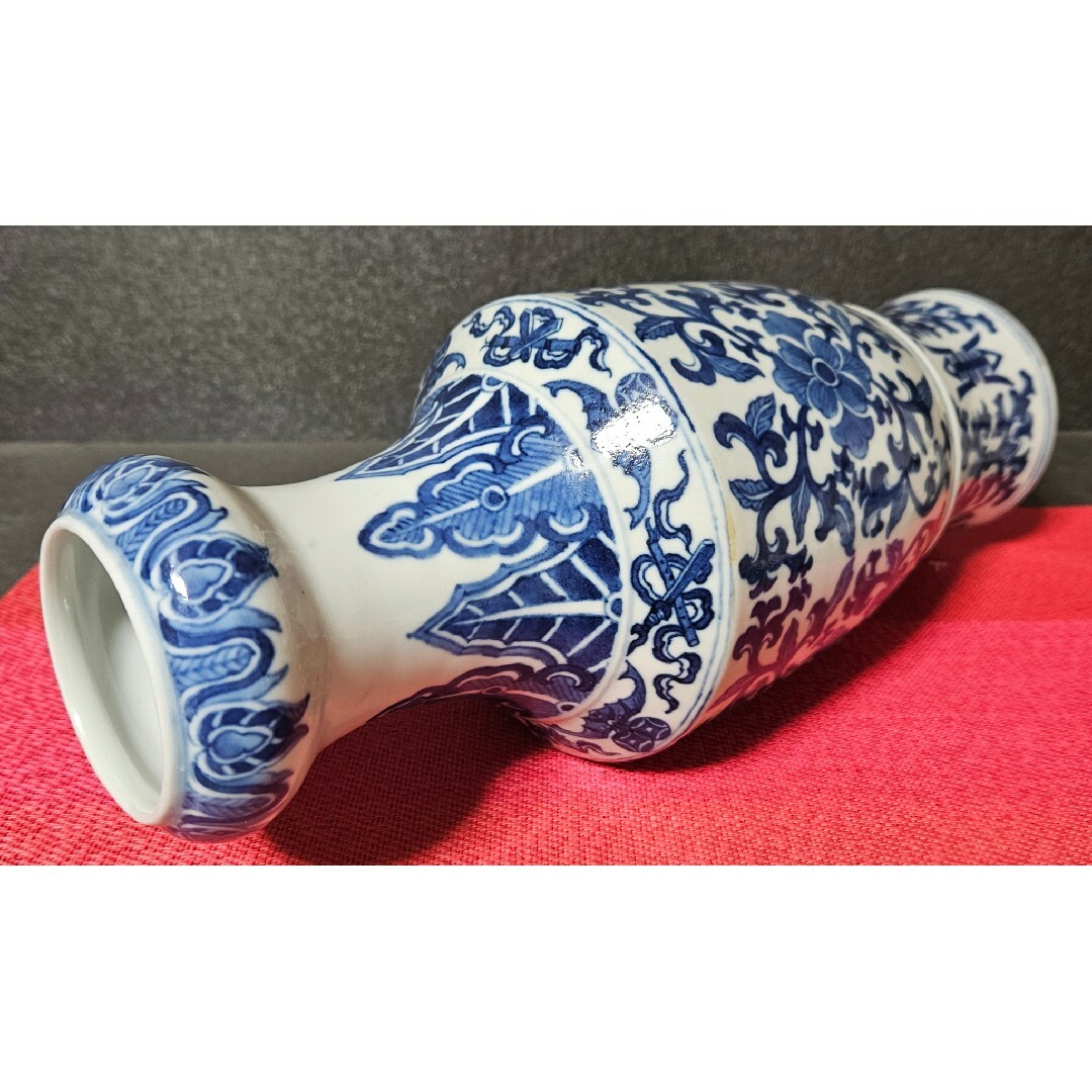 大清乾隆年製款 中国美術 唐物 清宣統粉彩雲蝠龍紋賞瓶-宇珍國際藝術