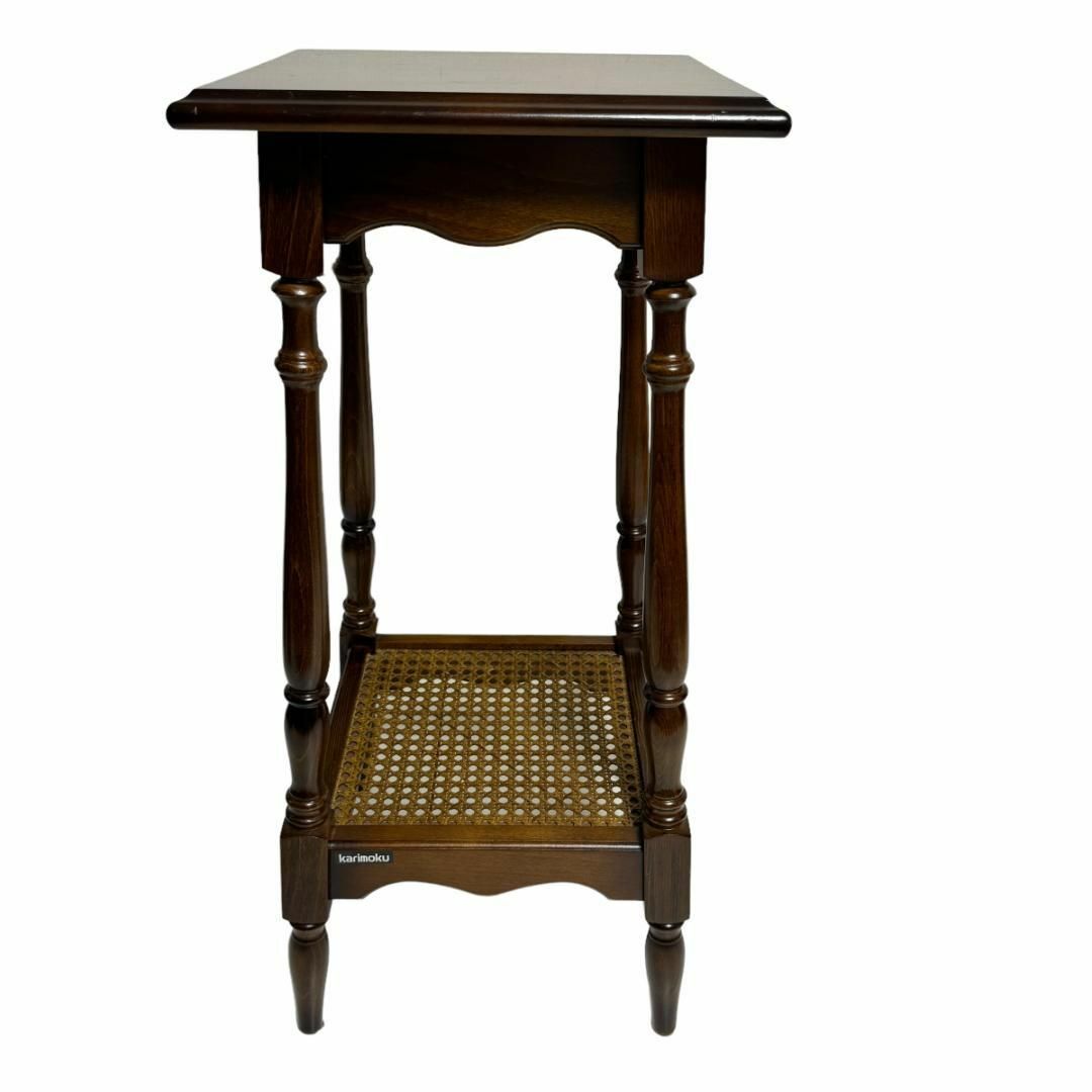 カリモク家具 karimoku コロニアル 花台 飾り台 電話台 木製