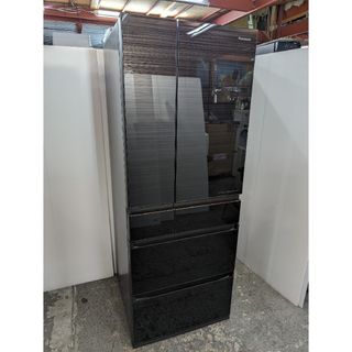 Panasonic - 冷蔵庫 パナソニック アルベロダークブラウン 木目ガラス