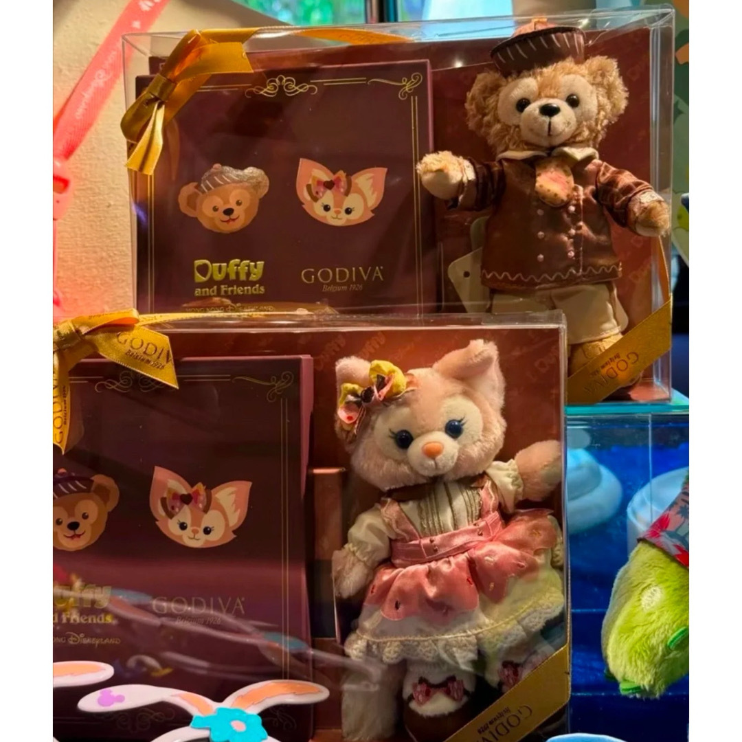 Disney - 香港ディズニー ダッフィー GODIVAゴディバ ぬいぐるみ+