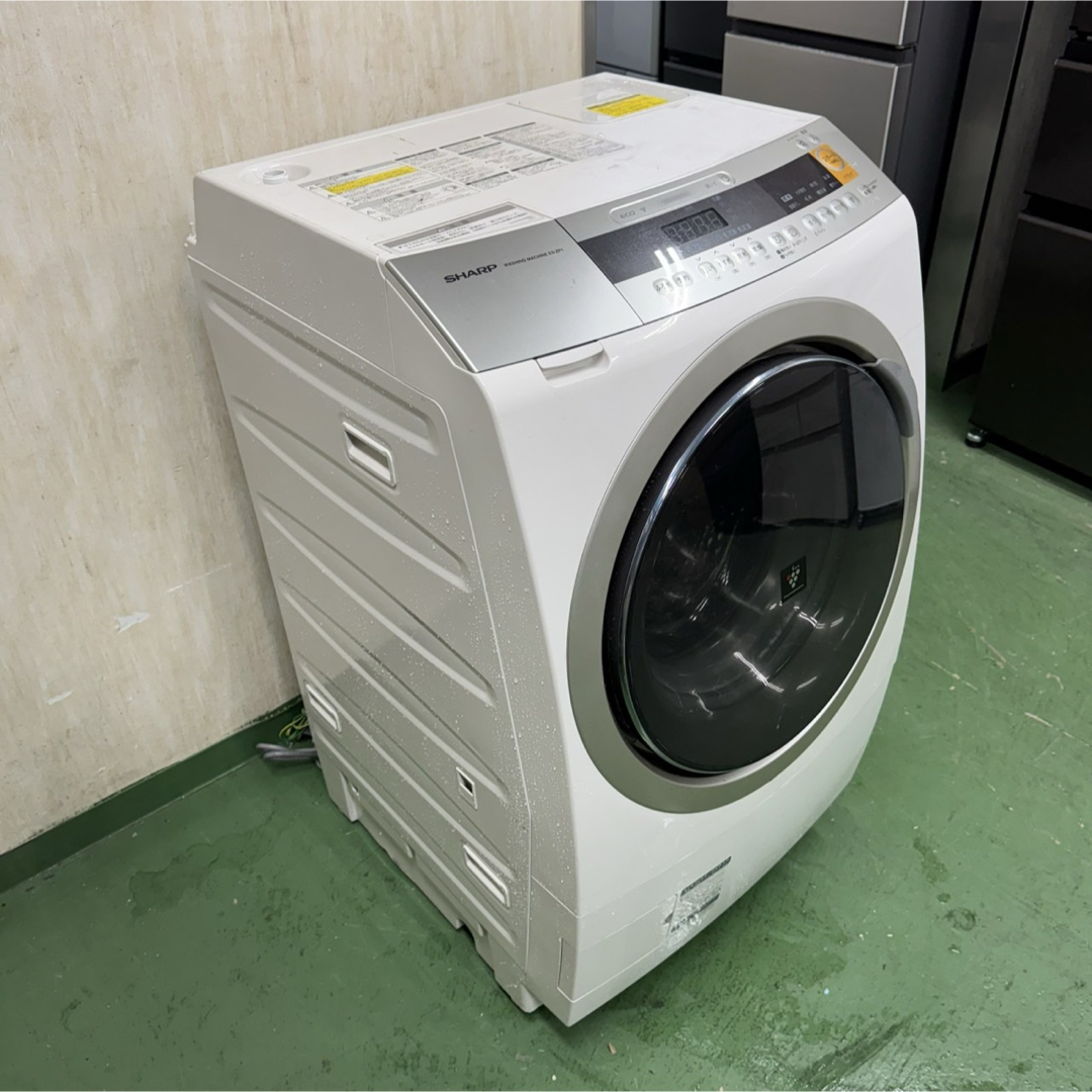 SHARP - 180 送料設置無料 シャープドラム式洗濯機 乾燥機能付き 10
