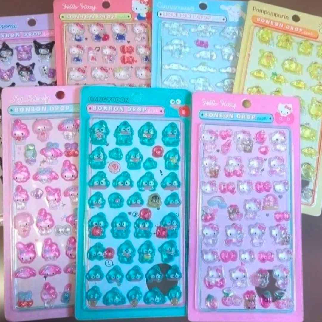 サンリオ - ボンボンドロップシール うるちゅる サンリオシール 7枚