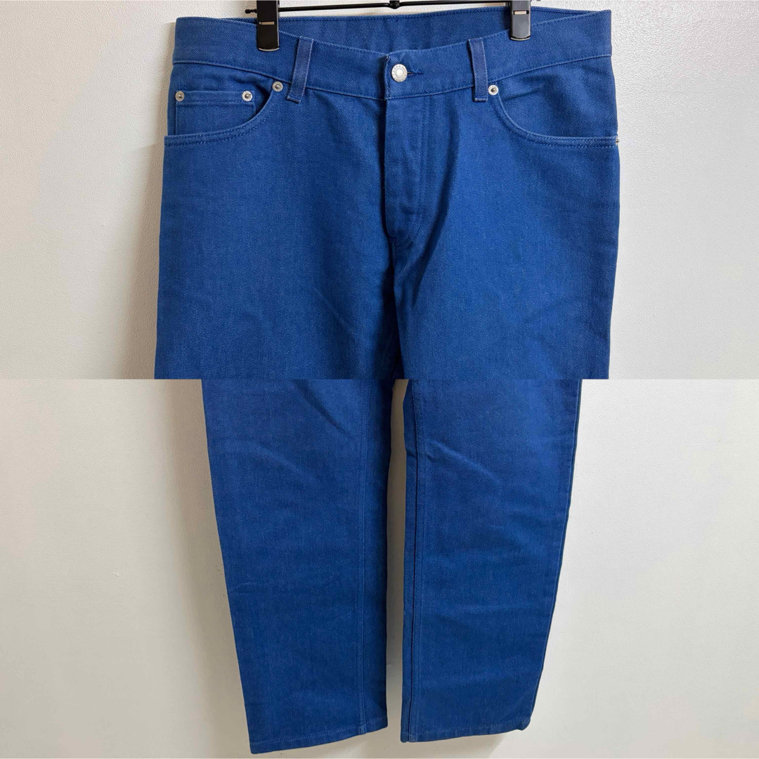 HELMUT LANG - HELMUT LANG VINTAGE 本人期 ブルー カラーデニムパンツ