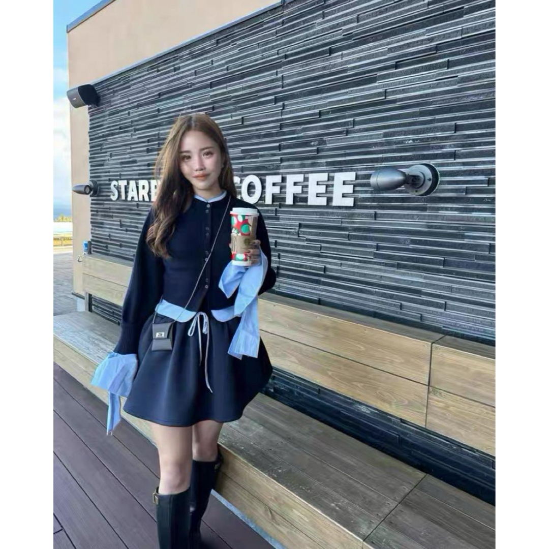 新品 Bibiy ANGELIQUE KNIT色ネイビー