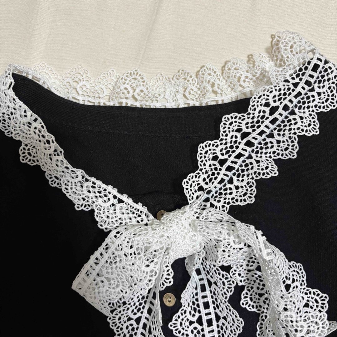 SNIDEL - レースボウタイカーディガン snidelの通販 by りお's shop