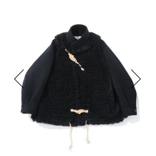 HYKE - 新品 HYKE DOUBLE FACE DUFFLE JACKET 黒 02の通販 by ちゃちゃ