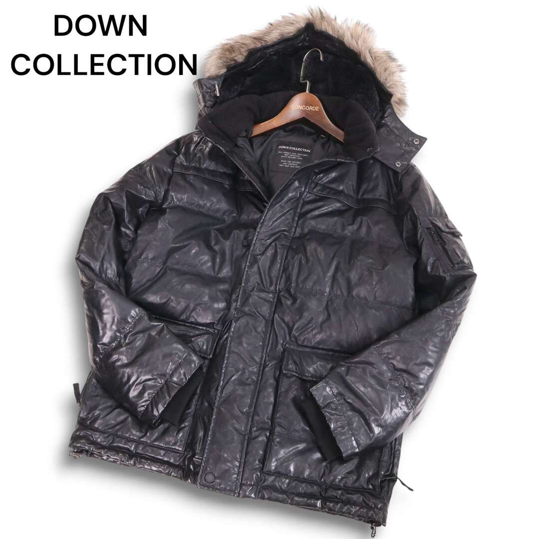 Y2K 00s☆ UNIQLO オールド ユニクロ 秋冬 ファー☆ 光沢 ダウン