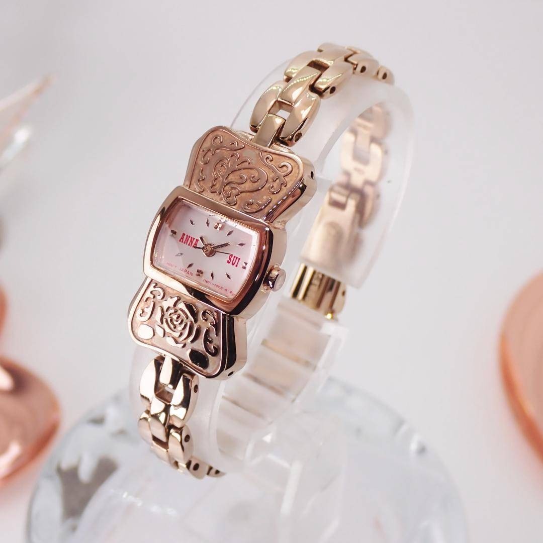 ANNA SUI - 稼働☆ ANNA SUI レディース クォーツ 腕時計 ローズ