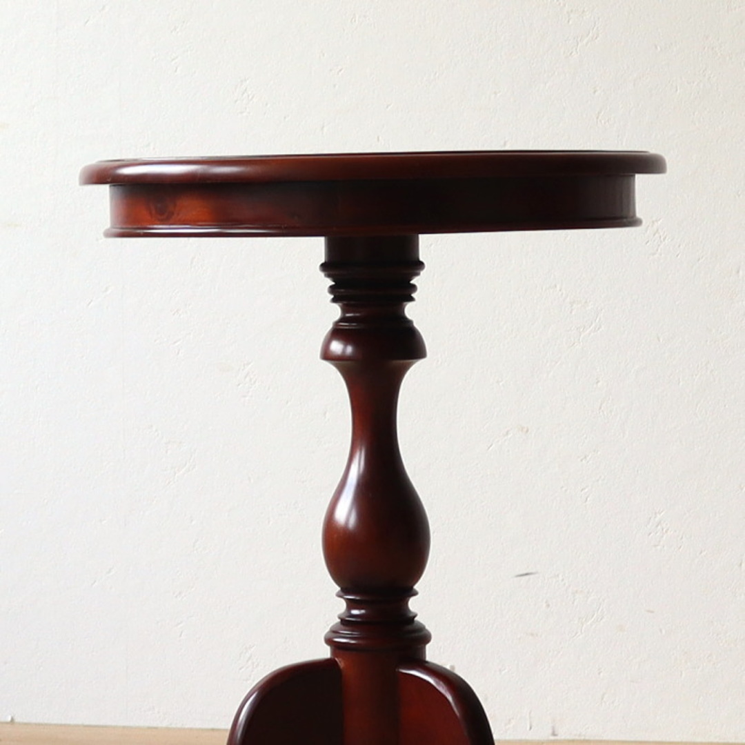 ヴィンテージ サイドテーブル 丸 レトロ 古家具 マホガニー カフェ 喫茶