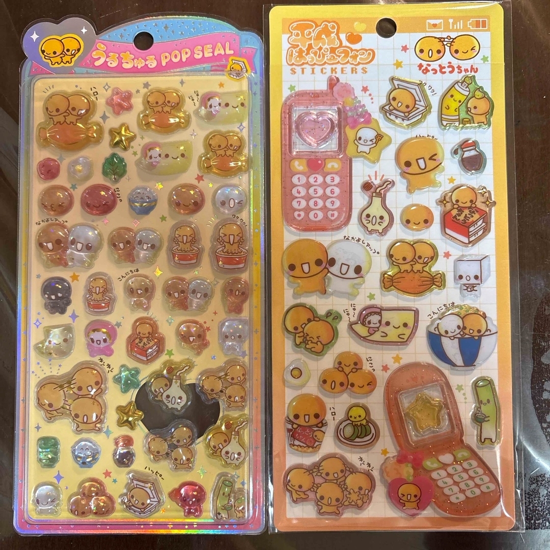 CRUX - うるちゅるポップシール&平成はっぴーフォン／なっとうちゃんの