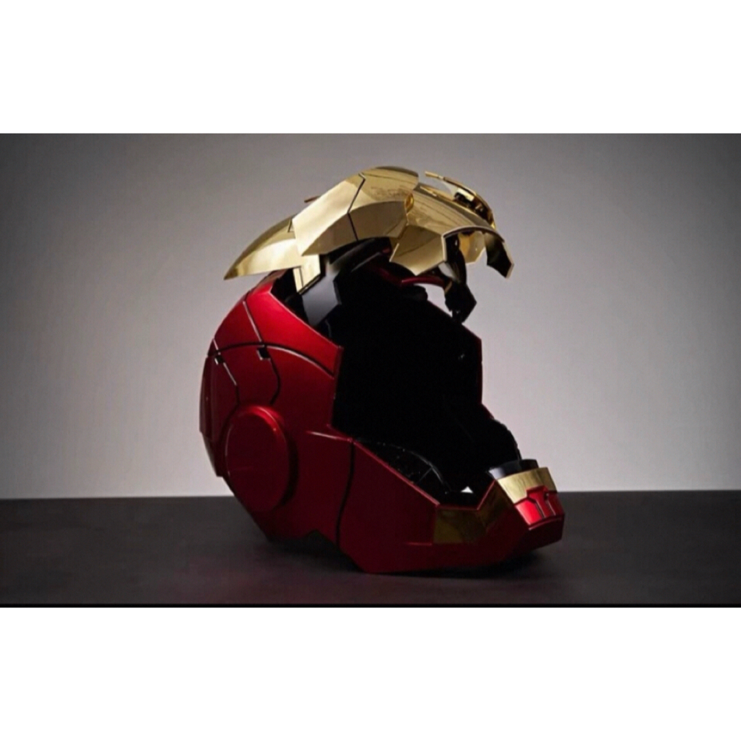新品AUTOKINGアイアンマン マーク5 MK5 ヘルメットマスク 光ゴールド