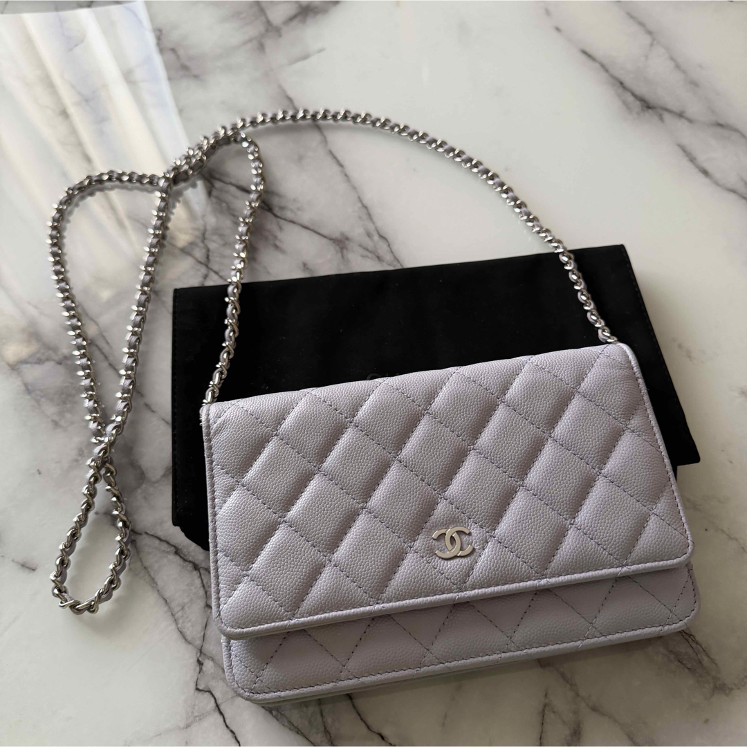 CHANEL - CHANELシャネル クラシック チェーンウォレット キャビア