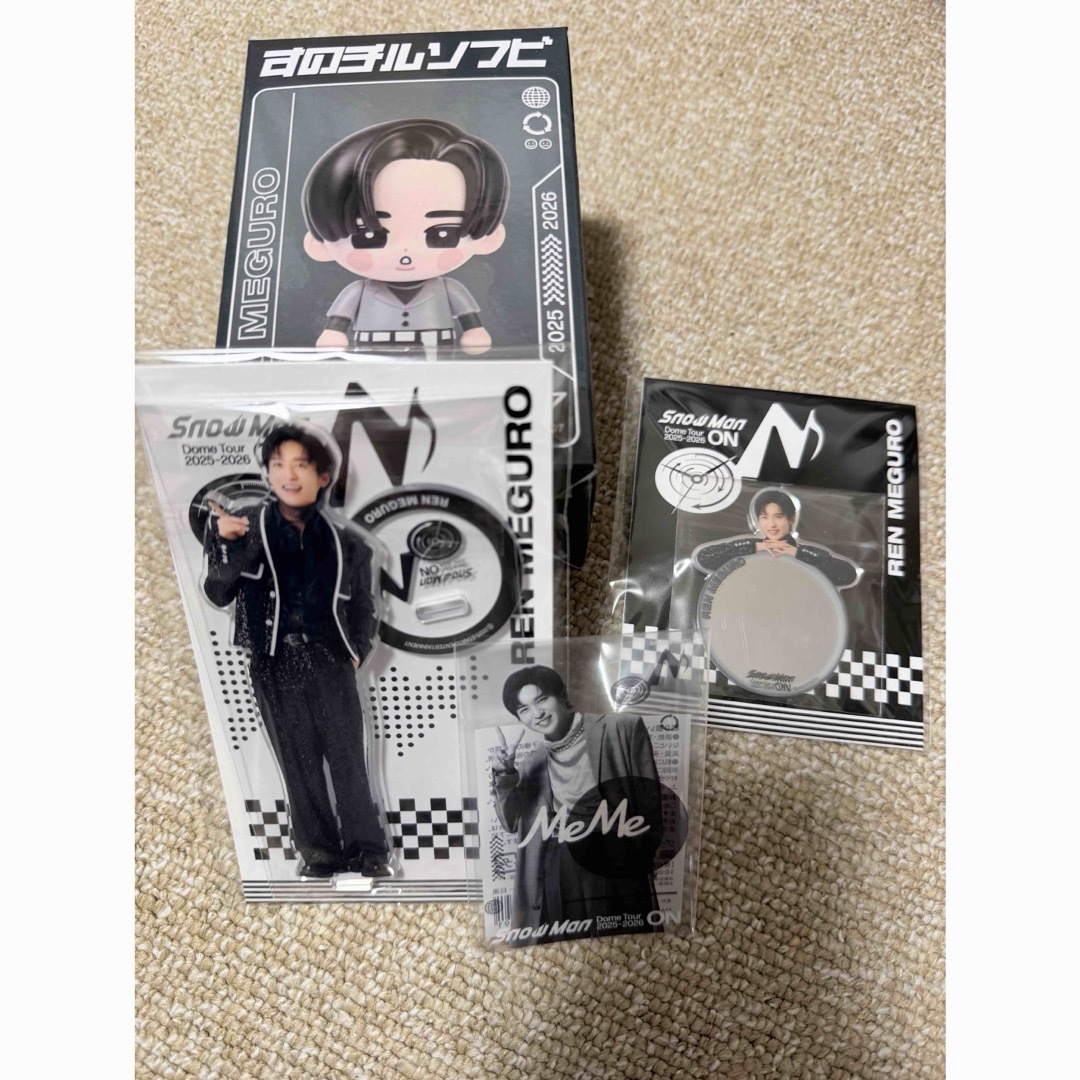 Snow Man - 目黒蓮 ON アクスタ クリアステッカー ミラーステッカー