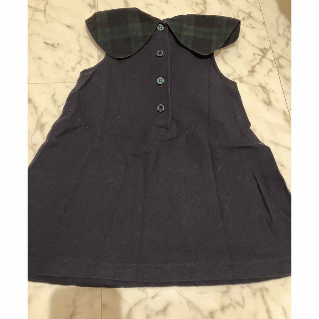 ファミリア 半袖 セーラーワンピース＋ボトムスセット 80サイズ