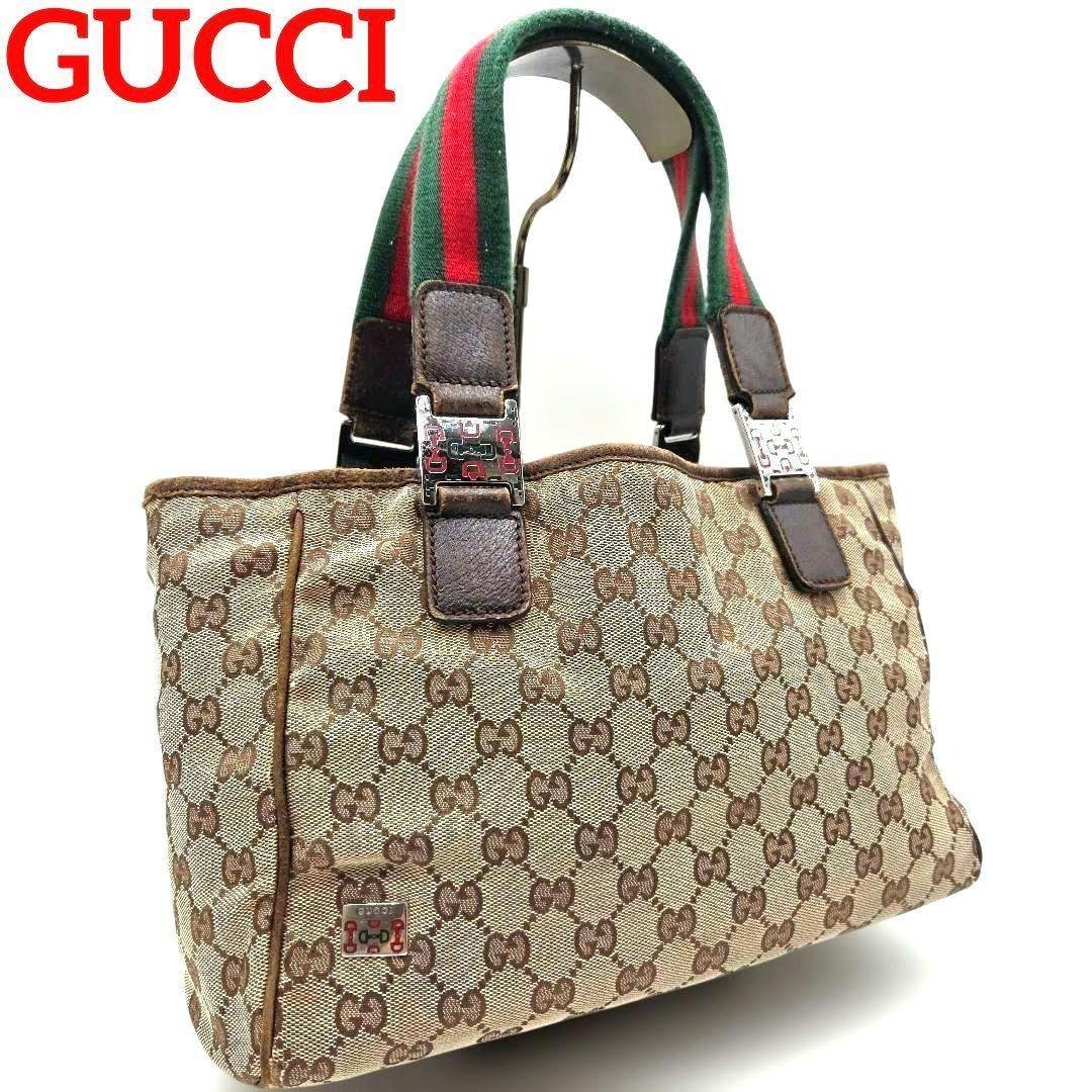 GUCCI - GUCCI シェリーライン GGキャンバス ホースビット