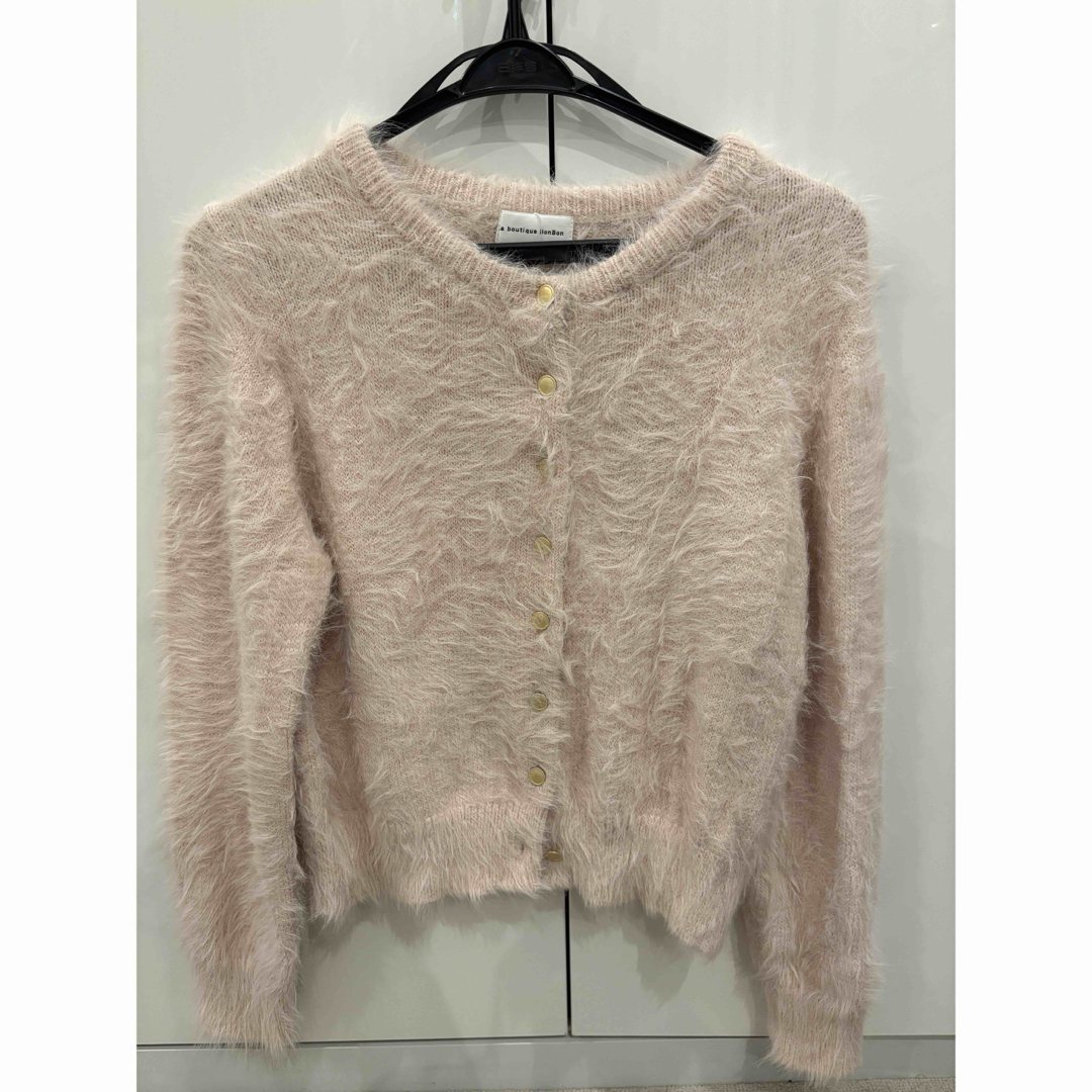 La boutique BonBon - ヘアリーフェザーカーディガンの通販 by momo's