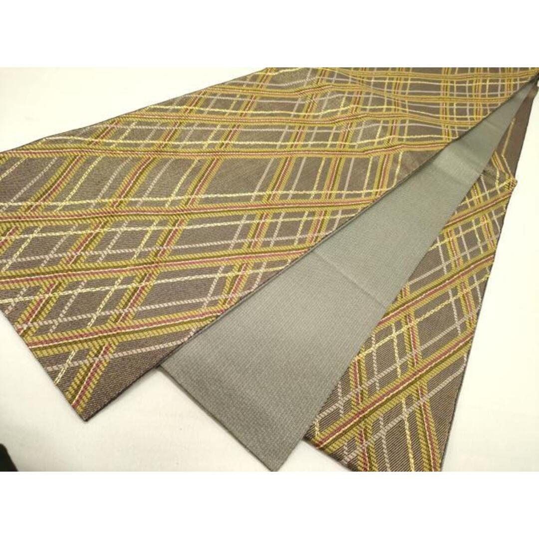 平和屋着物○ひなや工房 くむ・あむ・おる 伊豆蔵明彦 組織 六通柄袋帯