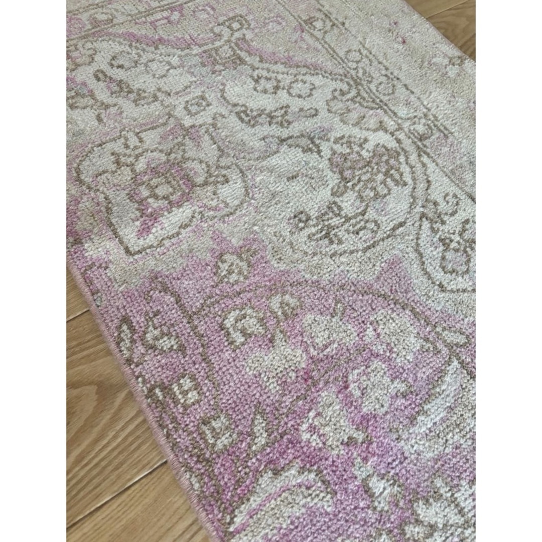 トルコ ヴィンテージ ラグ ランナー マット 絨毯 175×55の通販 by