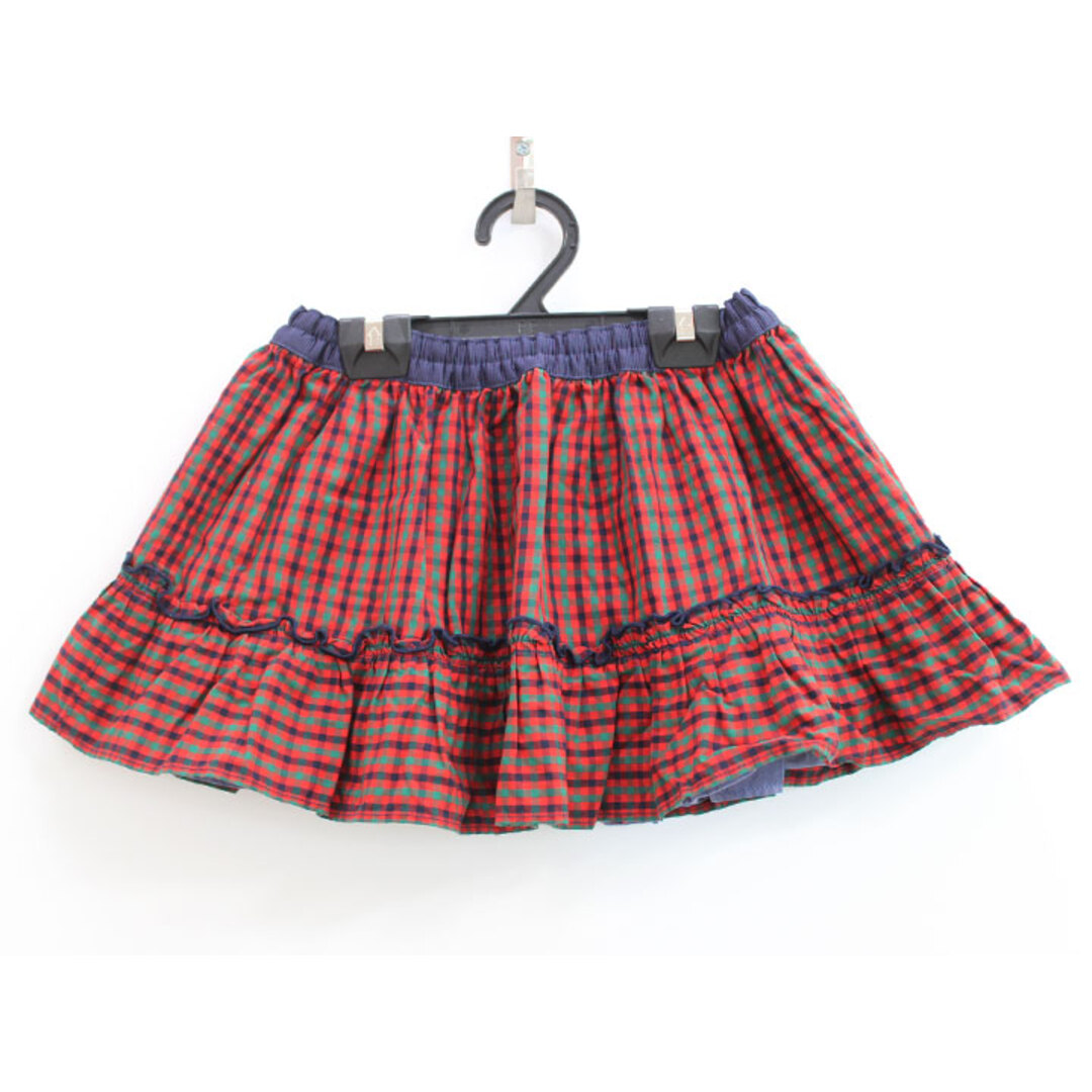 familiar - ファミリア リバーシブルスカート 80cm キッズ 女児 赤系