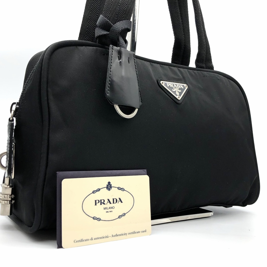 PRADA - ✨美品・ギャランティ付✨プラダ ハンドバッグ 三角ロゴ