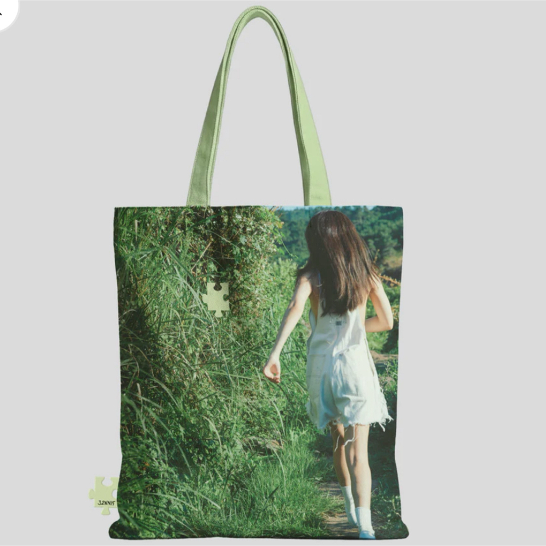 BLACKPINK - JENNIE 写真展 トートバッグ グリーン ジェニ BLACKPINKの