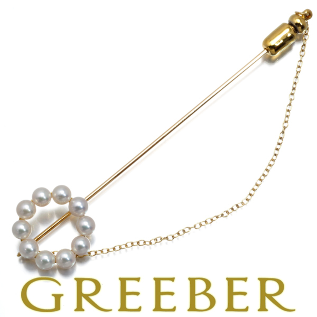 MIKIMOTO - ミキモト ブローチ パール アコヤ真珠 4.5-4.9mm サークル