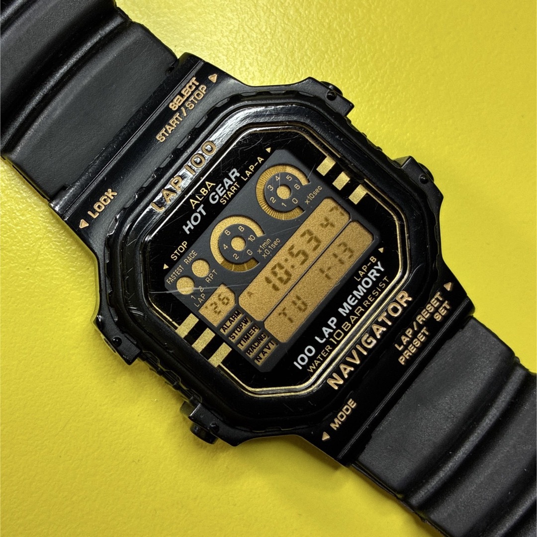 SEIKO ALBA HOT GEAR LAP100 NAVIGATOR時計