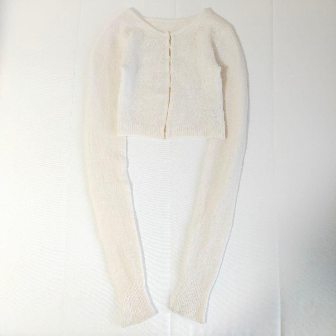 ヨー ビオトープ biotope カシミヤカーディガン ホワイト