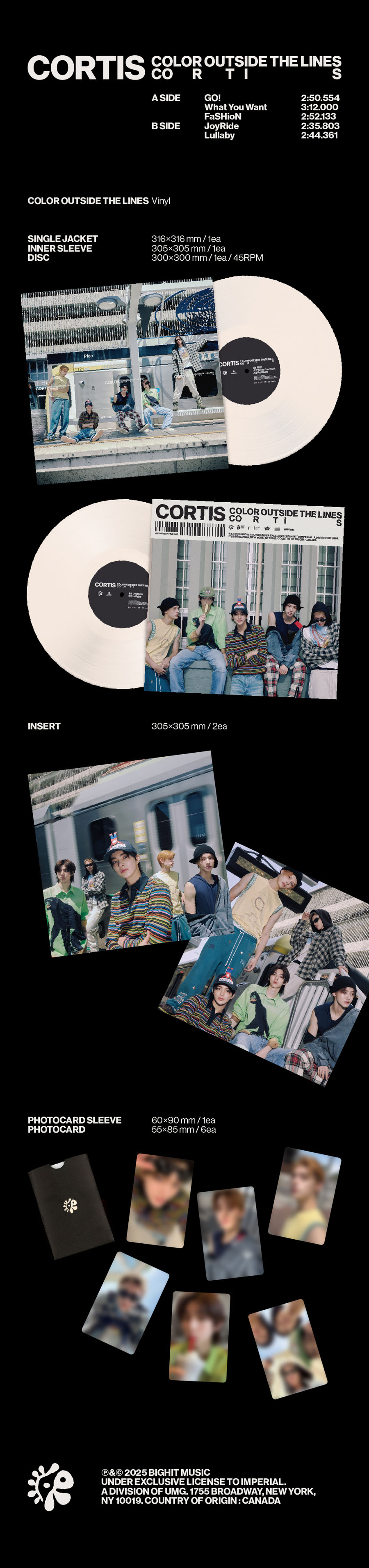 CORTIS The 1st EP [COLOR OUTSIDE THE LINES] 発売決定！《＠Loppi