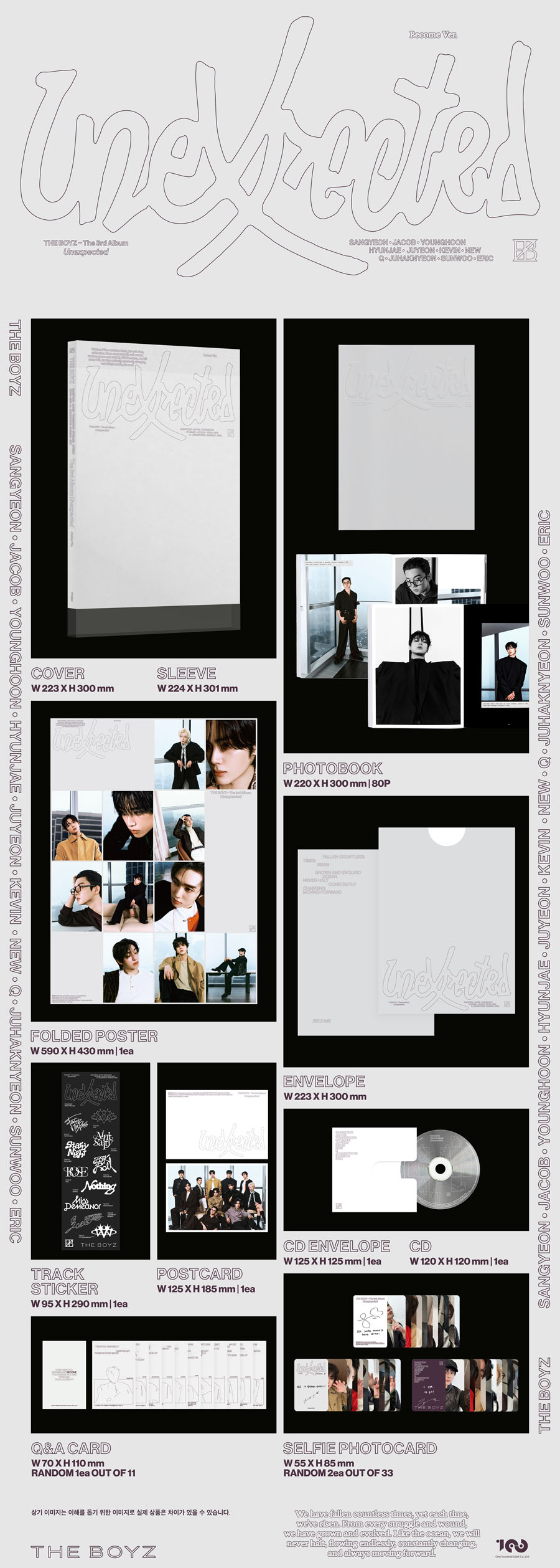 THE BOYZ 3rdアルバム『Unexpected』発売決定！HMV限定特典付きでご