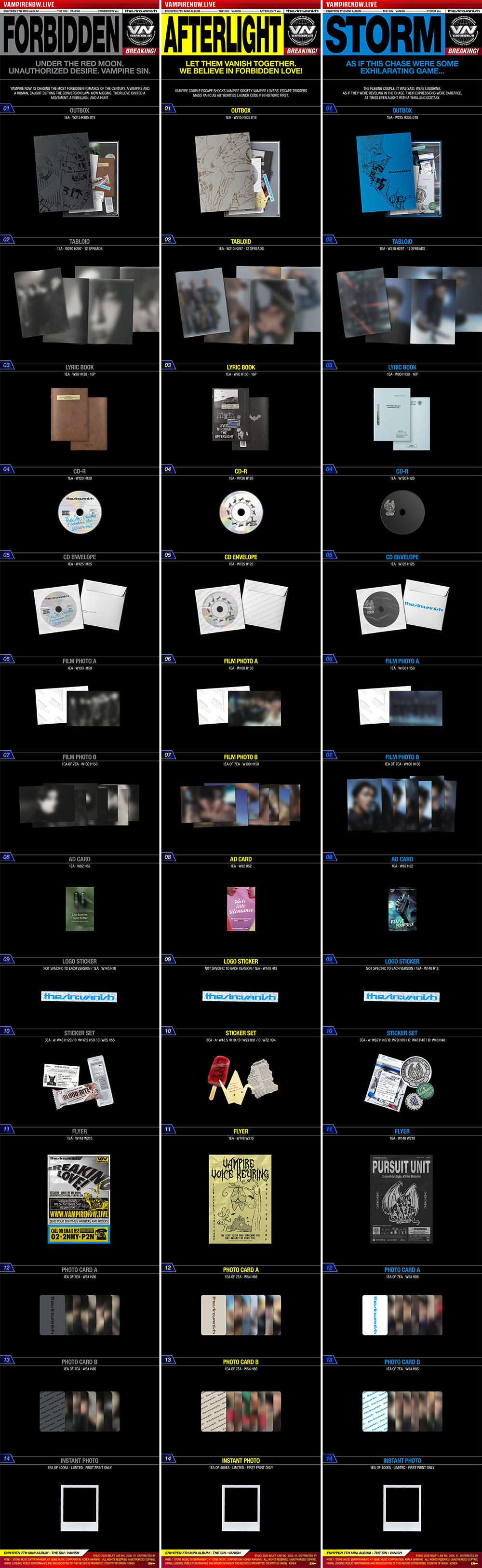 ENHYPEN 7th Mini Album『THE SIN : VANISH』《@Loppi・HMV限定特典