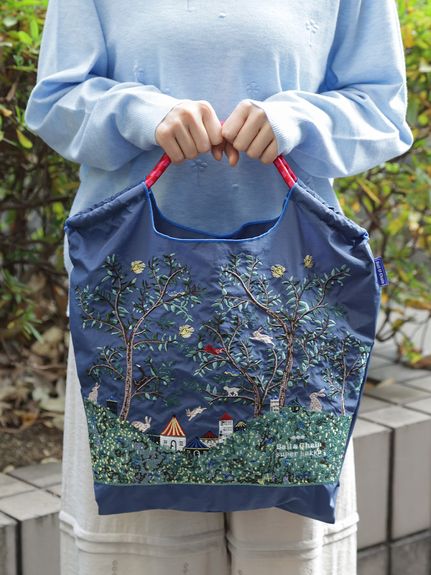 SUPER HAKKA×Ball&Chain シルエットツリー刺繍トートバッグ(M)（トート