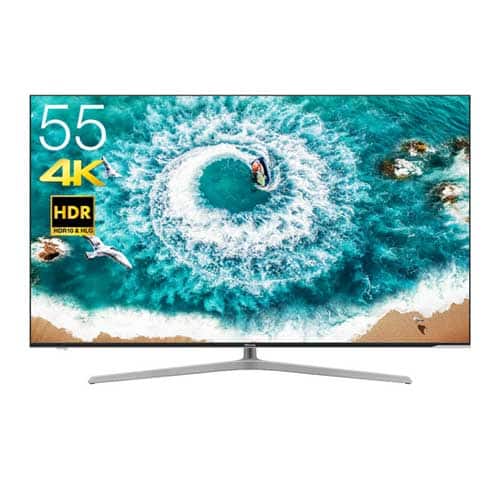 ハイセンス テレビ 【新品同様】55V型4K液晶テレビ ブラック 55U7E