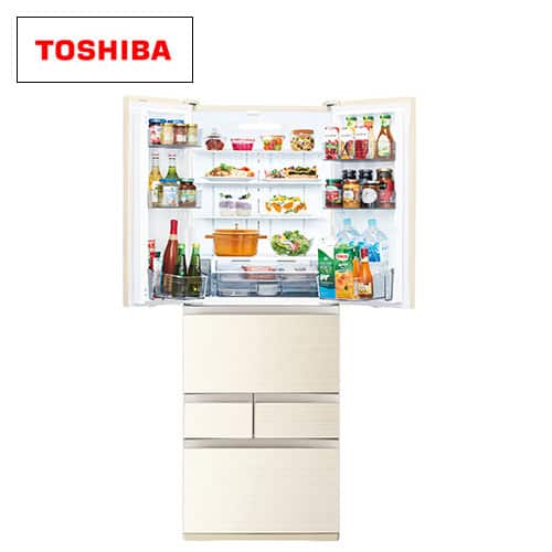 東芝 冷蔵庫 【良品】冷蔵庫 462L ラピスアイボリー GR-U460FH(ZC