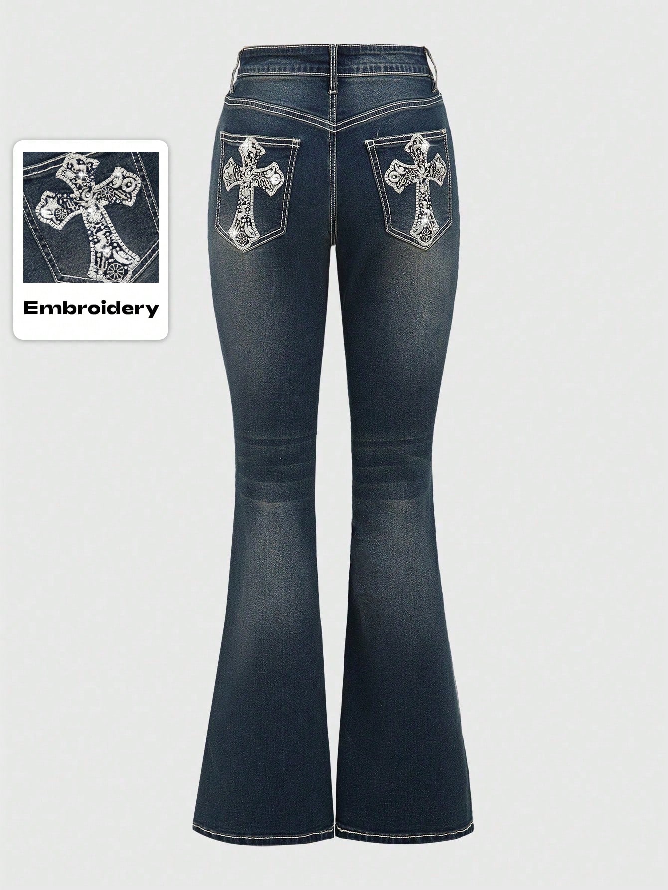 Our Grunge Punk Y2k Retro Millennium Pocket Stars Moon Cross