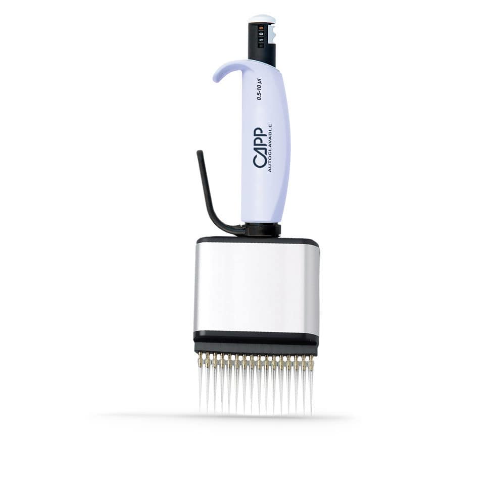 機械式ピペット - Aero 384 - Capp - ピストン / マルチチャンネル