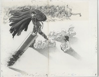 ストライクウィッチーズエイラ役大橋歩夕さん直筆サイン入り複製原画