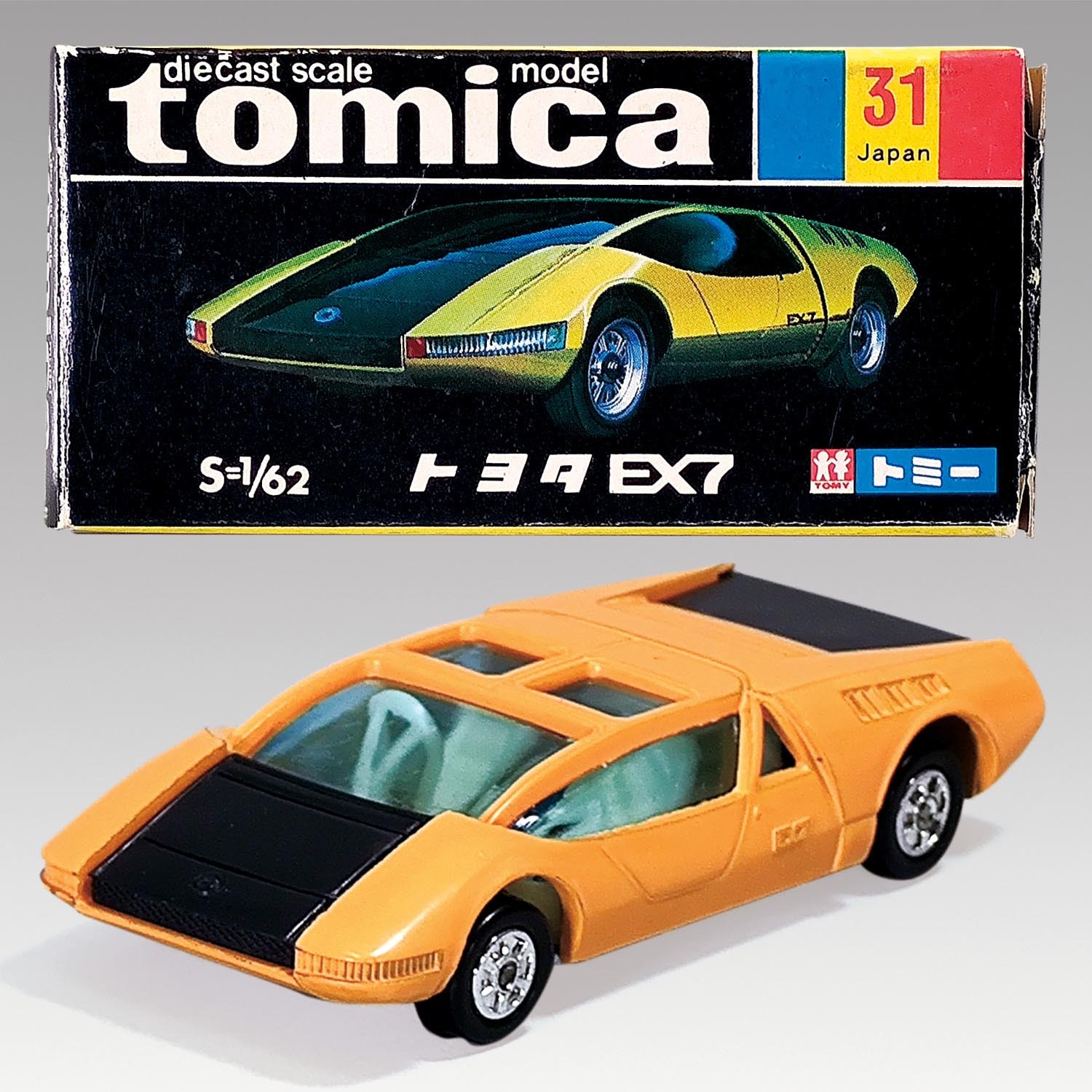 6419］ トミー 31-1-1 トミカ トヨタ EX7 山吹 1Eホイール