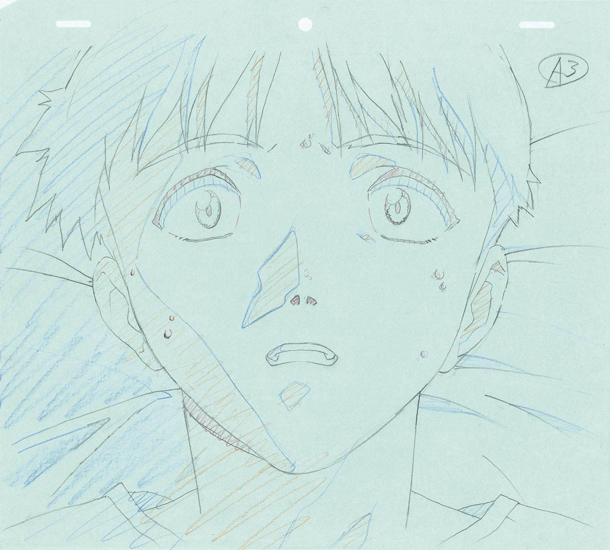 3009] 新世紀エヴァンゲリオン 修正原画 / 直筆:本田雄