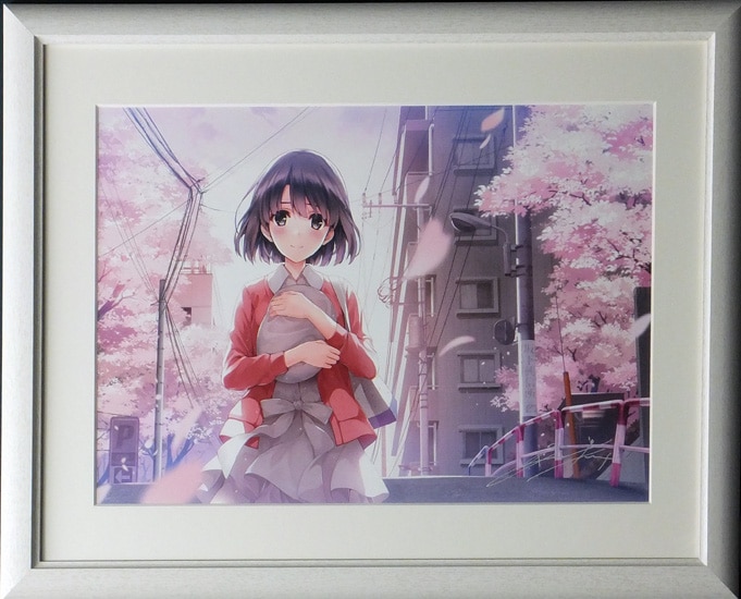 深崎暮人 直筆サイン入りカラー複製イラスト「冴えない彼女の育てかた♭」