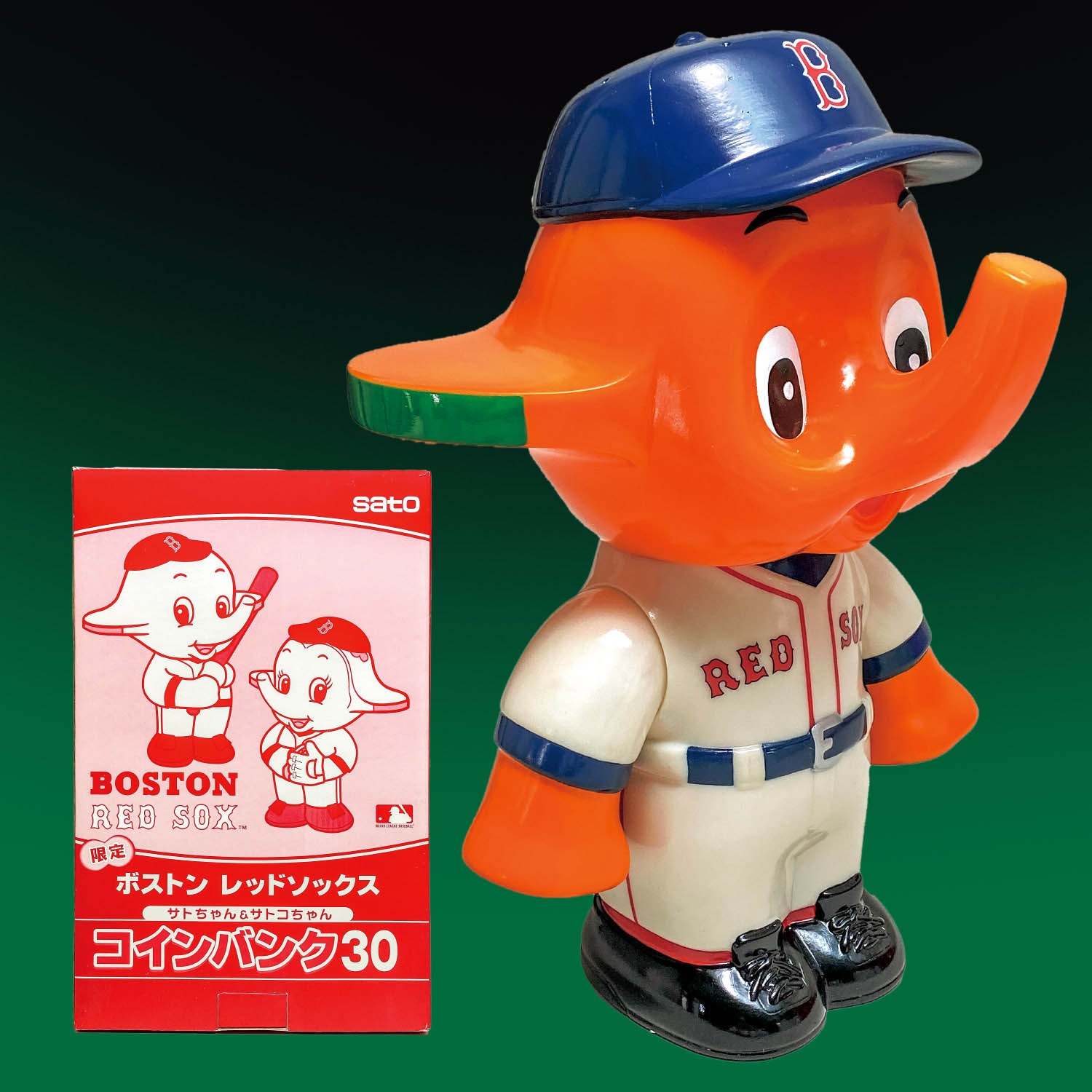 箱付き 限定品】サトちゃん ボストン レッドソックス パンク 30㎝ 箱
