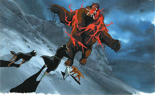 アニメ セル画 銀牙 3枚セット 当時物 銀牙～流れ星 銀～セル